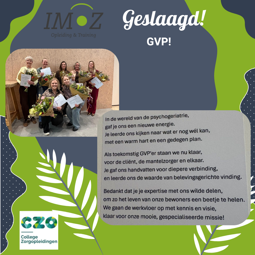 geslaagd voor GVP-diploma!
